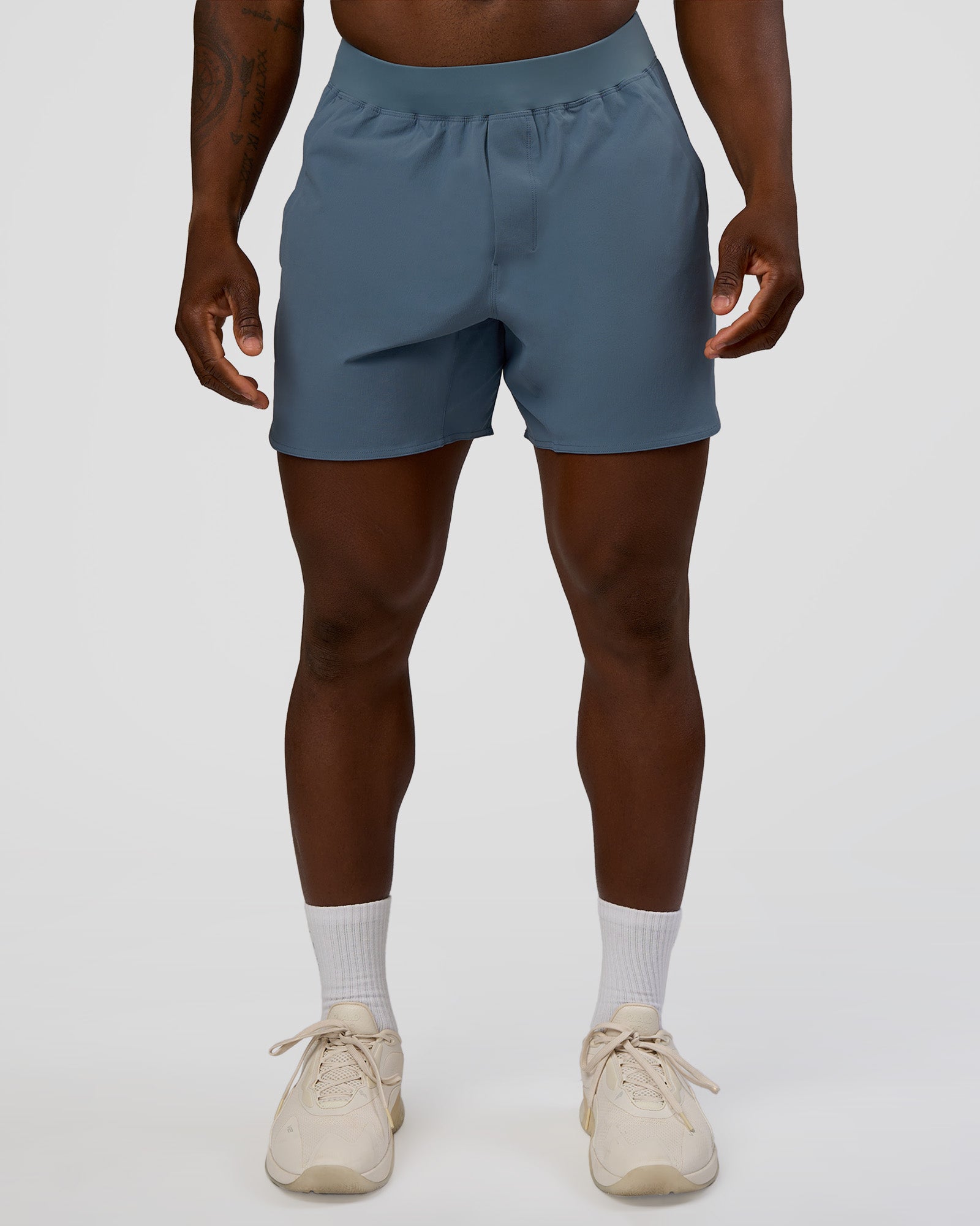 Man wearing Lift 6" Short - Blue Mirage | Model:Sam | Size:L