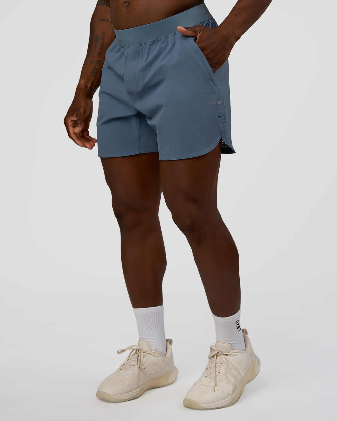 Man wearing Lift 6" Short - Blue Mirage | Model:Sam | Size:L - view 6