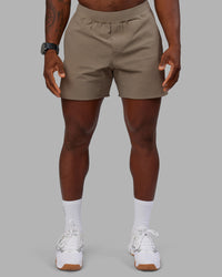 Man wearing Lift 6" Short - Greige | Model:Sam | Size:L | Thumbnail Index: 0