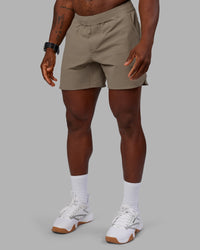 Man wearing Lift 6" Short - Greige | Model:Sam | Size:L | Thumbnail Index: 5