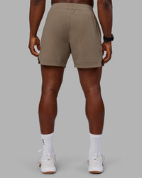Man wearing Lift 6" Short - Greige | Model:Sam | Size:L | Thumbnail Index: 3