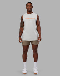 Man wearing Lift 6" Short - Greige | Model:Sam | Size:L | Thumbnail Index: 4