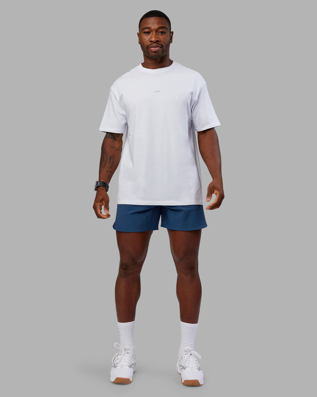 Man wearing Lift 6" Short - Indigo | Model:Sam | Size:L - view 5