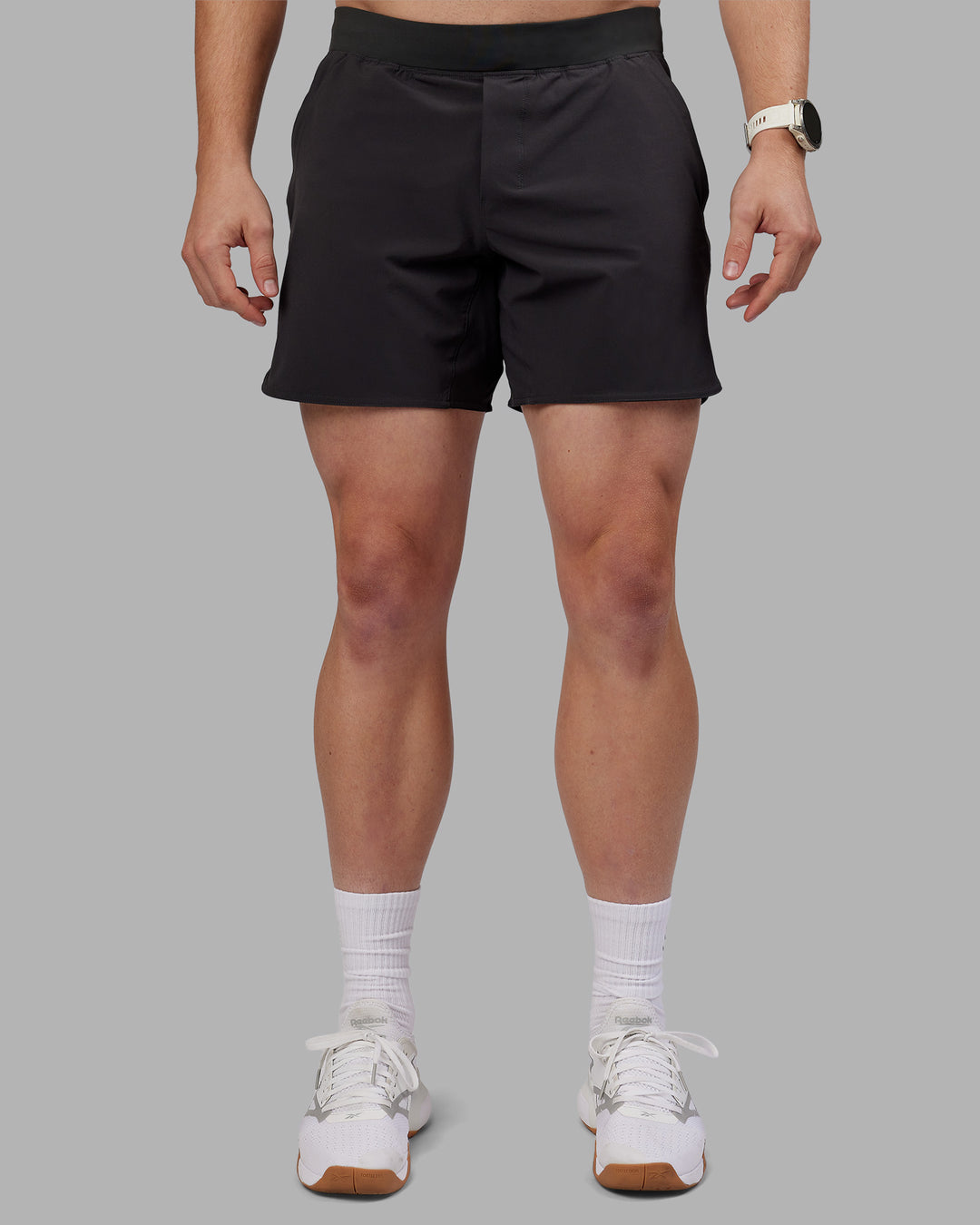 Man wearing Lift 6" Short - Pirate Black | Model:Tom | Size:L - view 11