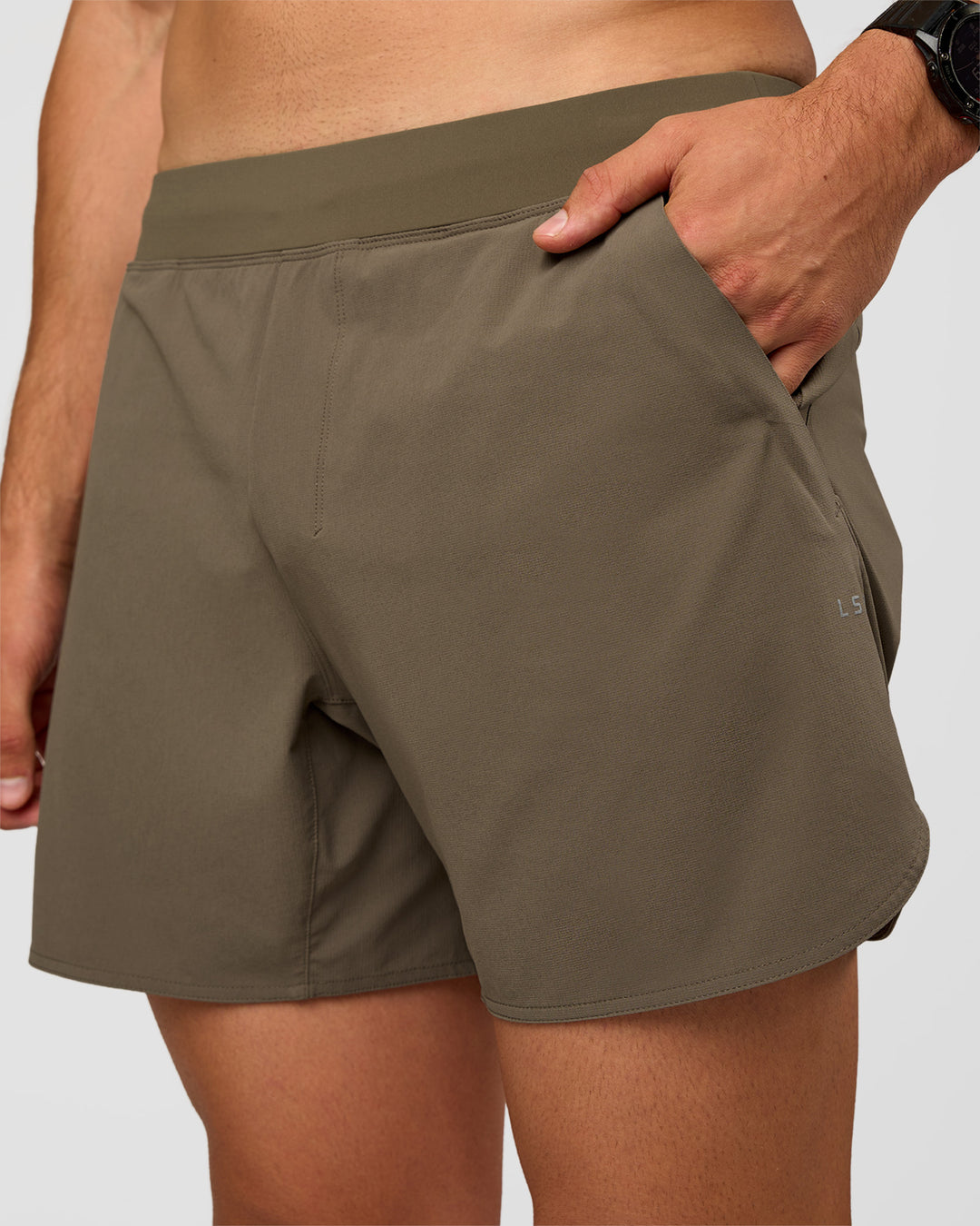 Man wearing Lift 6" Short - Walnut Grey | Model:Liam | Size:L - view 1