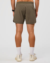 Man wearing Lift 6" Short - Walnut Grey | Model:Liam | Size:L | Thumbnail Index: 3