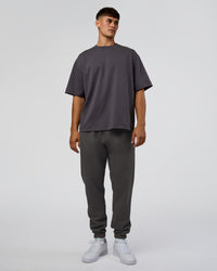 Man wearing MVP Cuffed Track Pant - Dark Storm | Model:Jackson | Size:L | Thumbnail Index: 2