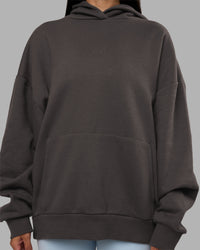 Woman wearing MVP Oversized Hoodie - Dark Storm | Model:Rhiley | Size:L | Thumbnail Index: 7