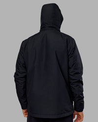 Man wearing Marshall 2.0 Jacket - Black | Model:Jackson | Size:L | Thumbnail Index: 15