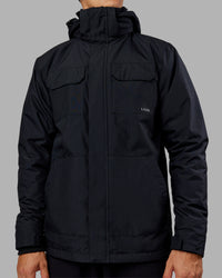 Man wearing Marshall 2.0 Jacket - Black | Model:Jackson | Size:L | Thumbnail Index: 13