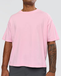 Man wearing Memory in Motion Heavyweight Boxed Tee - Marshmallow Washed | Model:Xav | Size:L | Thumbnail Index: 12