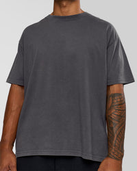 Man wearing Memory in Motion Heavyweight Oversized Tee - Dark Storm Washed | Model:Xav | Size:L | Thumbnail Index: 6