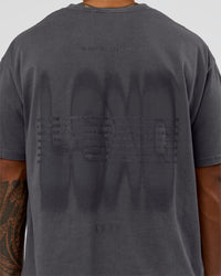 Man wearing Memory in Motion Heavyweight Oversized Tee - Dark Storm Washed | Model:Xav | Size:L | Thumbnail Index: 10