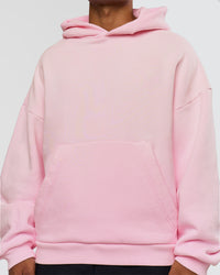 Man wearing Memory In Motion Ultra Heavyweight Washed Hoodie - Marshmallow Washed | Model:Xav | Size:L | Thumbnail Index: 16