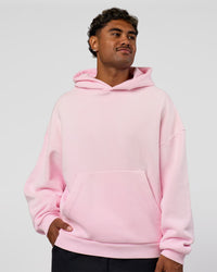 Man wearing Memory In Motion Ultra Heavyweight Washed Hoodie - Marshmallow Washed | Model:Xav | Size:L | Thumbnail Index: 9