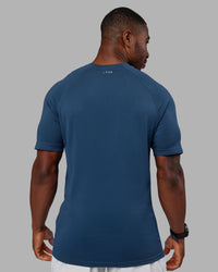 AeroFLX+ Seamless Tee - Indigo/Indigo | Thumbnail Index: 3