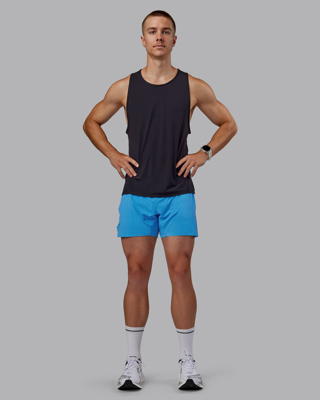 Man wearing Cadence Tank - Black - view 5