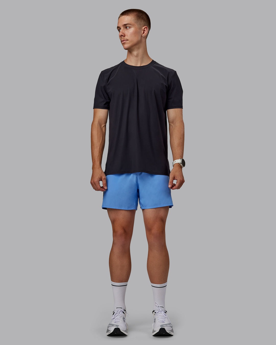 Man wearing Cadence Tee - Black - view 5