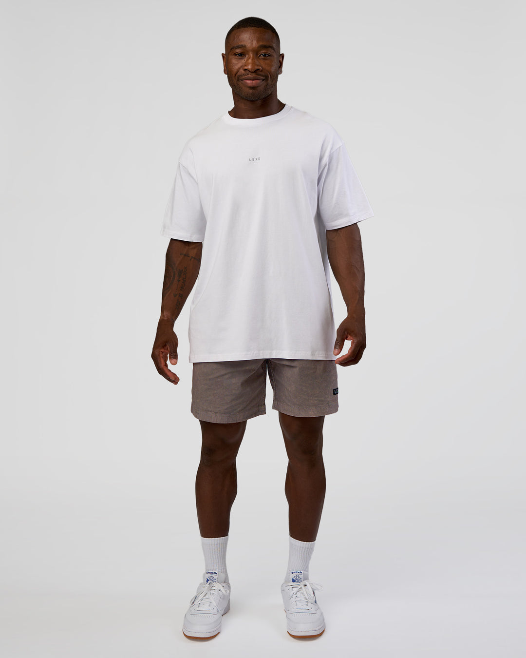 Man wearing Daily Pigment 7" Short - Pigment Storm Front | Model:Sam | Size:L - view 6