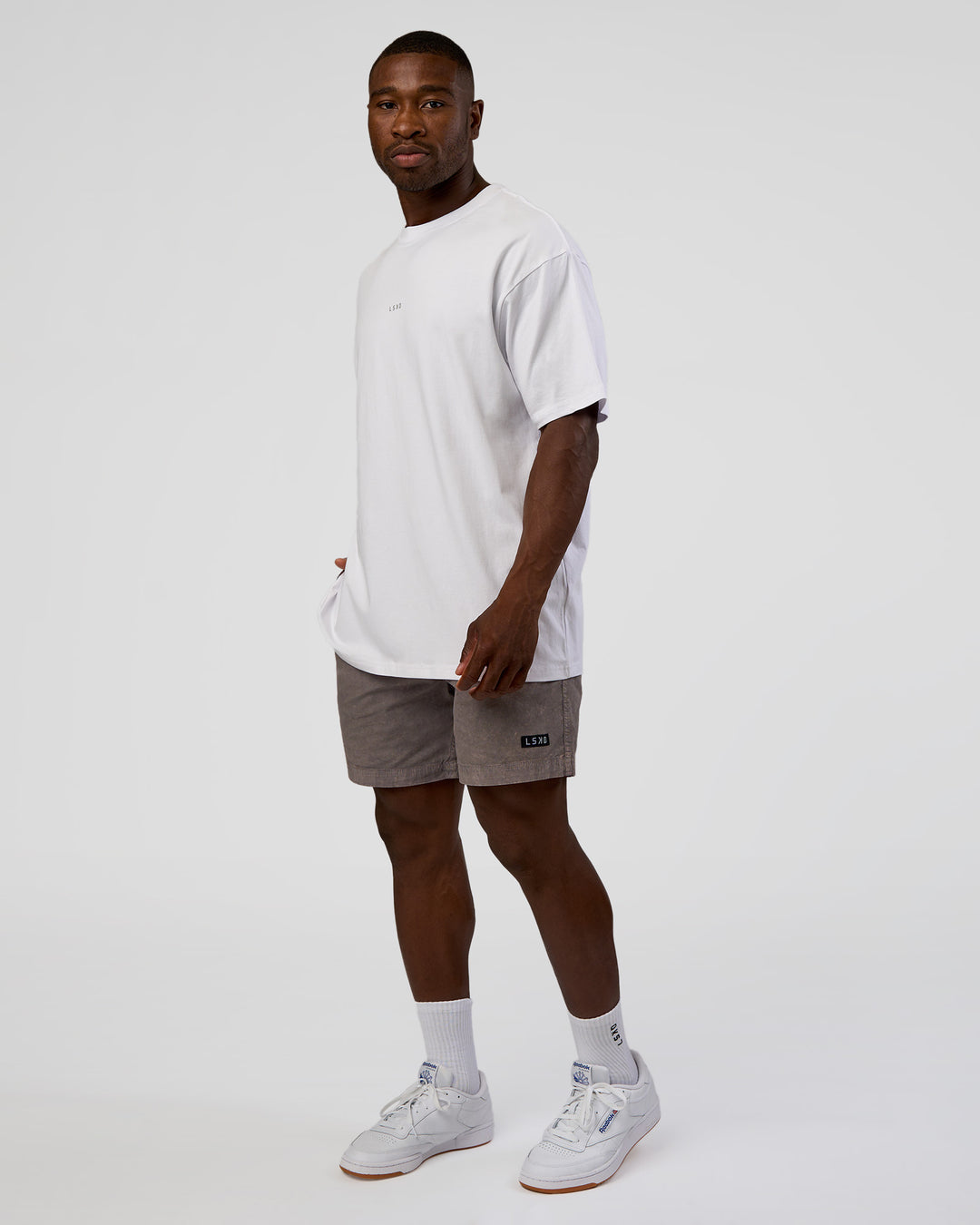 Man wearing Daily Pigment 7" Short - Pigment Storm Front | Model:Sam | Size:L - view 3