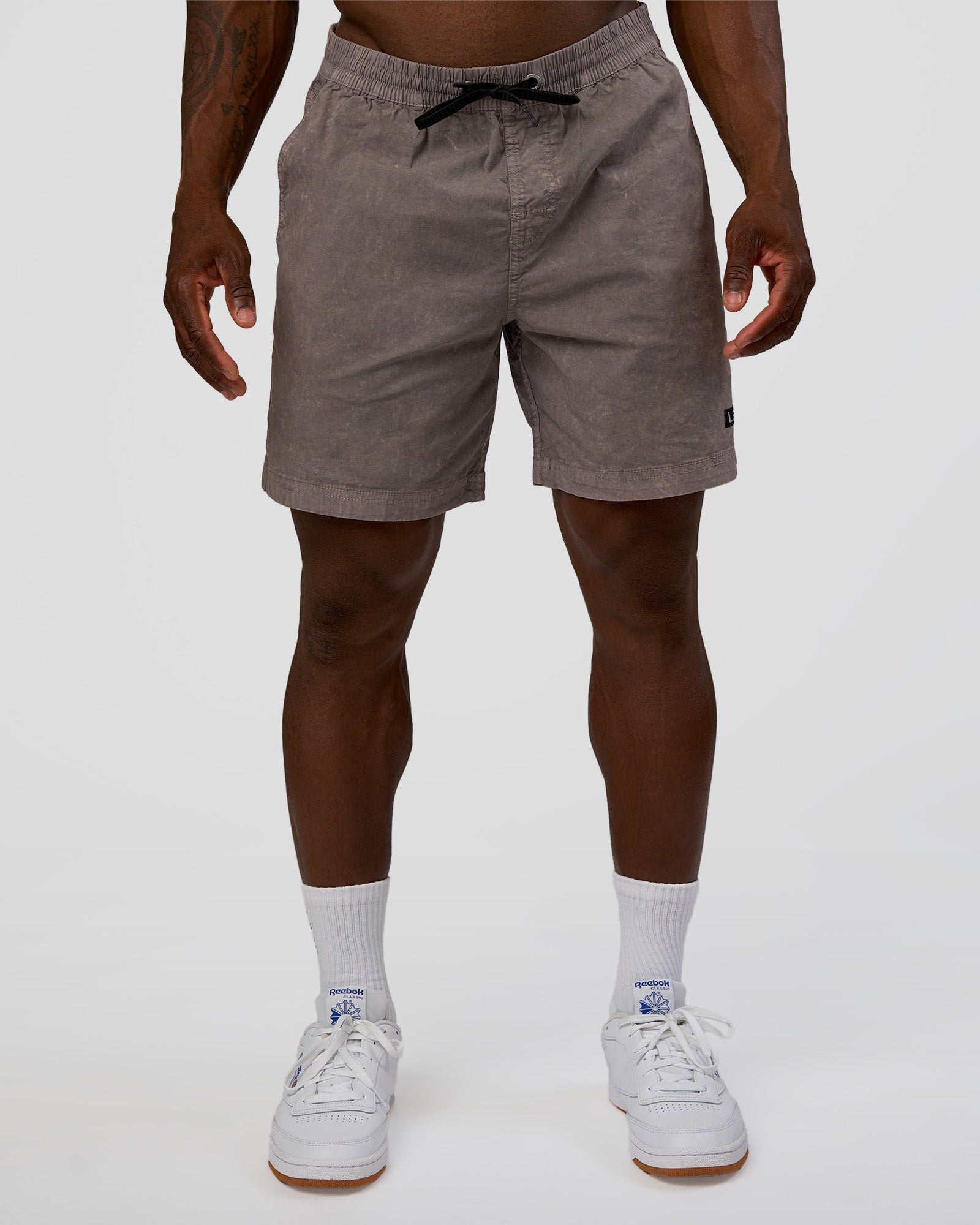 Man wearing Daily Pigment 7" Short - Pigment Storm Front | Model:Sam | Size:L