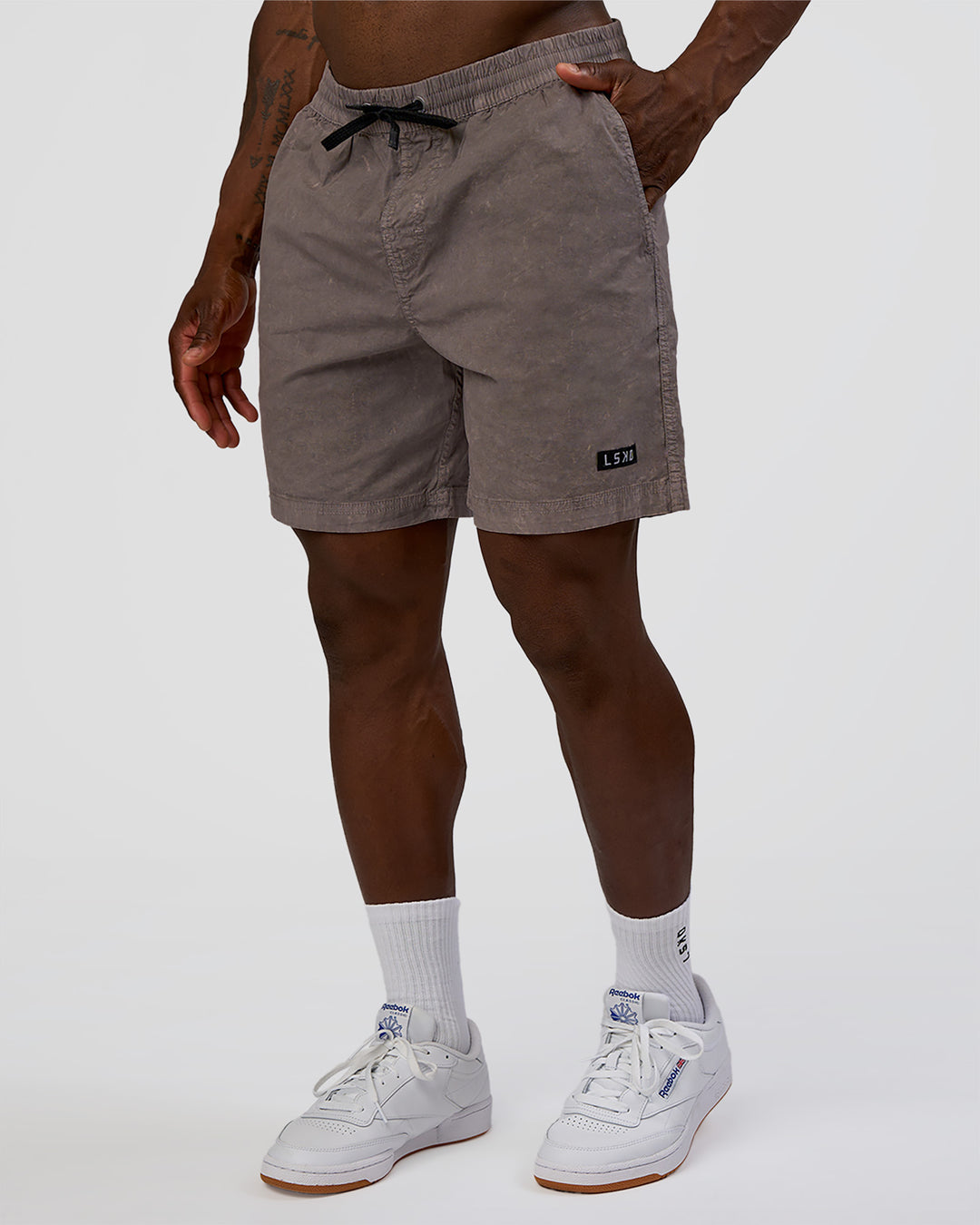 Man wearing Daily Pigment 7" Short - Pigment Storm Front | Model:Sam | Size:L - view 5