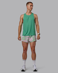Man wearing Race Day Performance Tank - Mystic Green | Thumbnail Index: 4