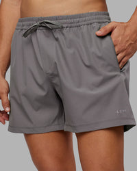 Man wearing Rep 5" Performance Short - Storm Front | Model:Jackson | Size:L | Thumbnail Index: 2