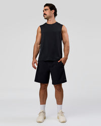 Man wearing Rep Muscle Training Tank - Black | Model:Adam | Size:L | Thumbnail Index: 3