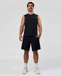 Man wearing Rep Muscle Training Tank - Black | Model:Adam | Size:L | Thumbnail Index: 5