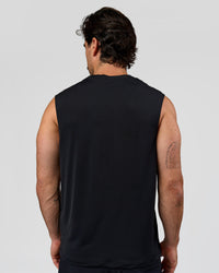 Man wearing Rep Muscle Training Tank - Black | Model:Adam | Size:L | Thumbnail Index: 2
