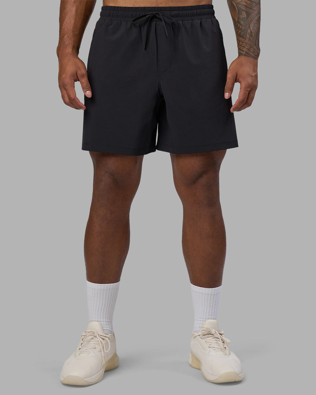 Man wearing Rep TRD Ripstop 7" Training Short - Black | Model:Xav | Size:L - view 15
