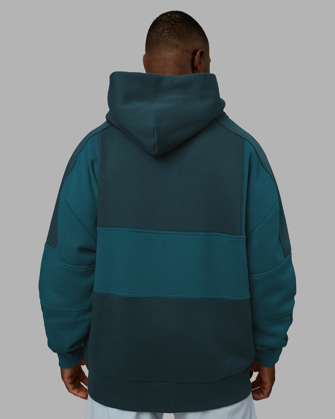 Slam Oversized Hoodie - Deep Sea-Blue Coral - view 4