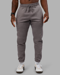 Man wearing Stream Panel Track Pants - Storm Front | Model:Sam | Size:L | Thumbnail Index: 9