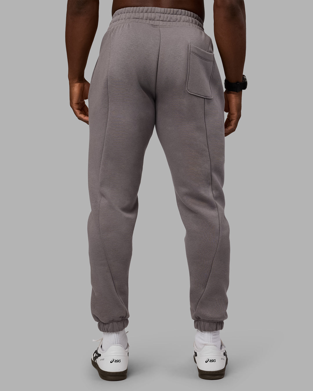 Man wearing Stream Panel Track Pants - Storm Front | Model:Sam | Size:L - view 4