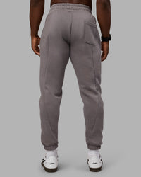 Man wearing Stream Panel Track Pants - Storm Front | Model:Sam | Size:L | Thumbnail Index: 3