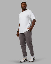 Man wearing Stream Panel Track Pants - Storm Front | Model:Sam | Size:L | Thumbnail Index: 5