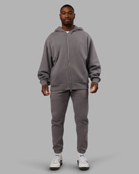 Man wearing Stream Panel Track Pants - Storm Front | Model:Sam | Size:L | Thumbnail Index: 11