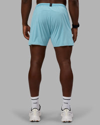 Man wearing UltraAir 5" Lined Performance Short - Retro Blue | Model:Sam | Size:L | Thumbnail Index: 3