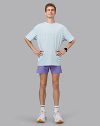 Push Boundaries FLXCotton Oversized Tee - Light Cyan-White | Thumbnail Index: 7