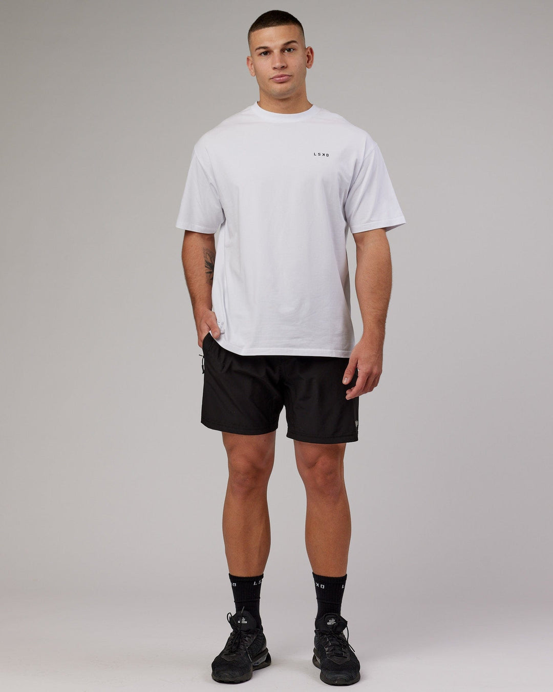 VS5 FLXCotton Tee Oversize - White-Black - view 11