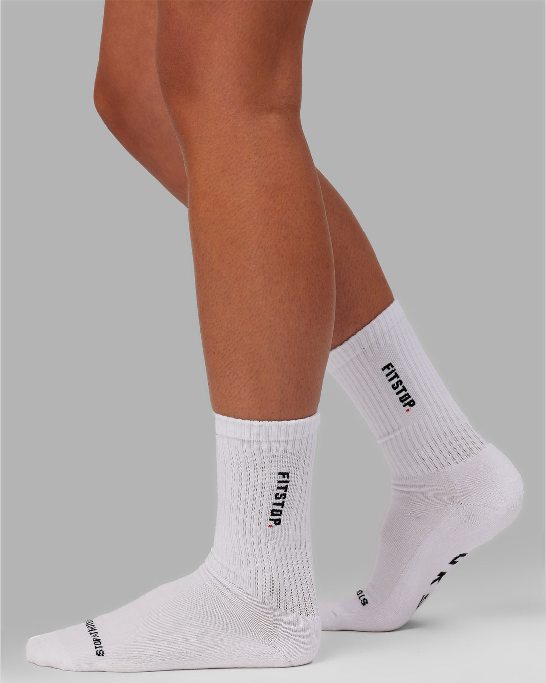 LSKD x Fitstop 3 Pack Crew Socks - White - view 2