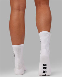 LSKD x Fitstop 3 Pack Crew Socks - White | Thumbnail Index: 3