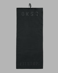 LSKD x Fitstop Lightweight Microfibre Towel 45x105cm - Black | Thumbnail Index: 0