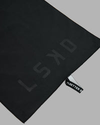 LSKD x Fitstop Lightweight Microfibre Towel 45x105cm - Black | Thumbnail Index: 3
