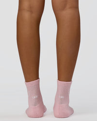 Love The Process Quarter Socks - Marshmallow-White | Thumbnail Index: 2
