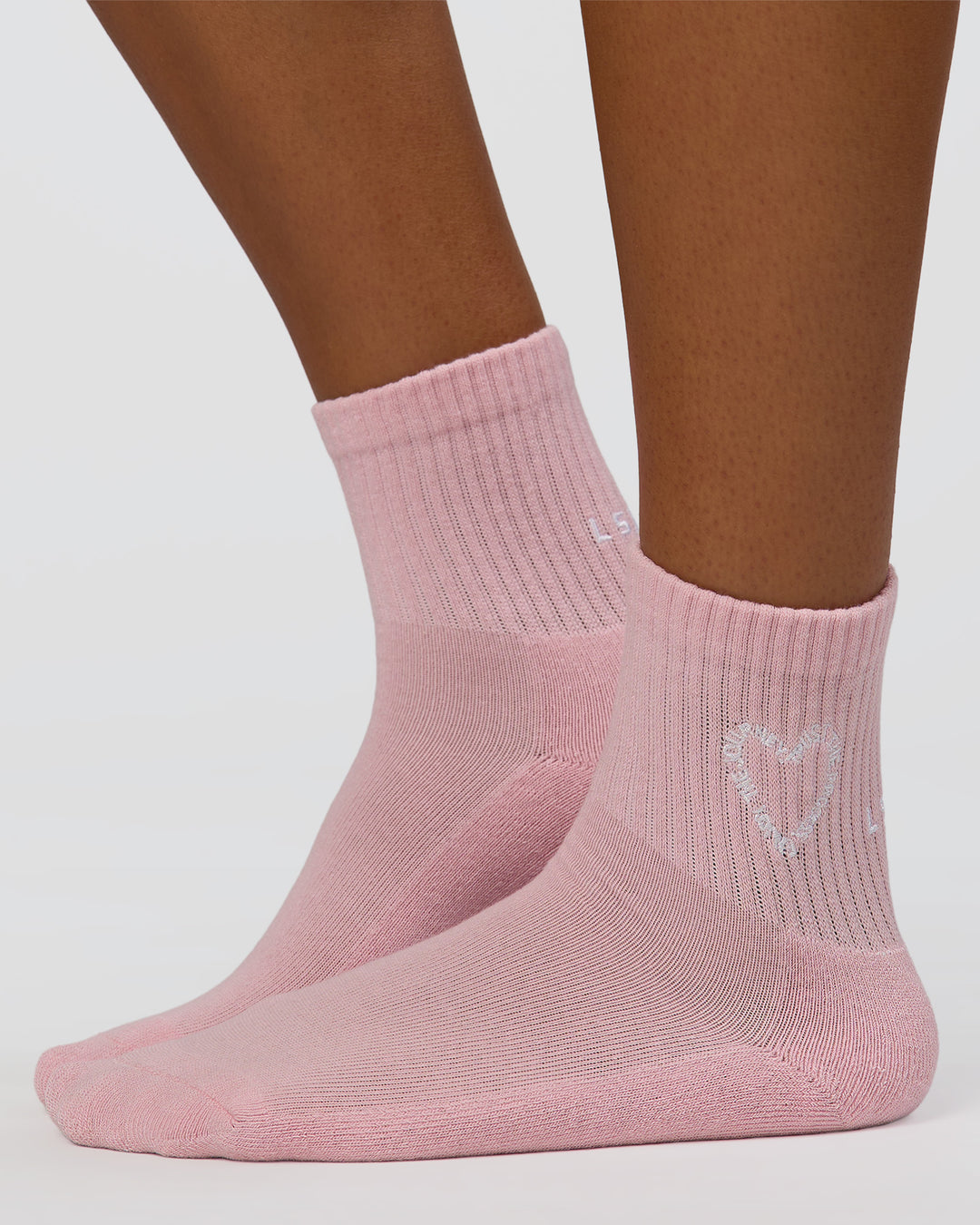 Love The Process Quarter Socks - Marshmallow-White - view 2