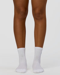 Love The Process Quarter Socks - White-Open Air | Thumbnail Index: 3