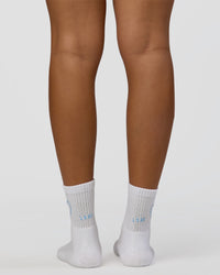 Love The Process Quarter Socks - White-Open Air | Thumbnail Index: 2