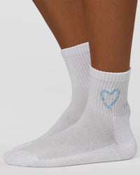 Love The Process Quarter Socks - White-Open Air | Thumbnail Index: 1